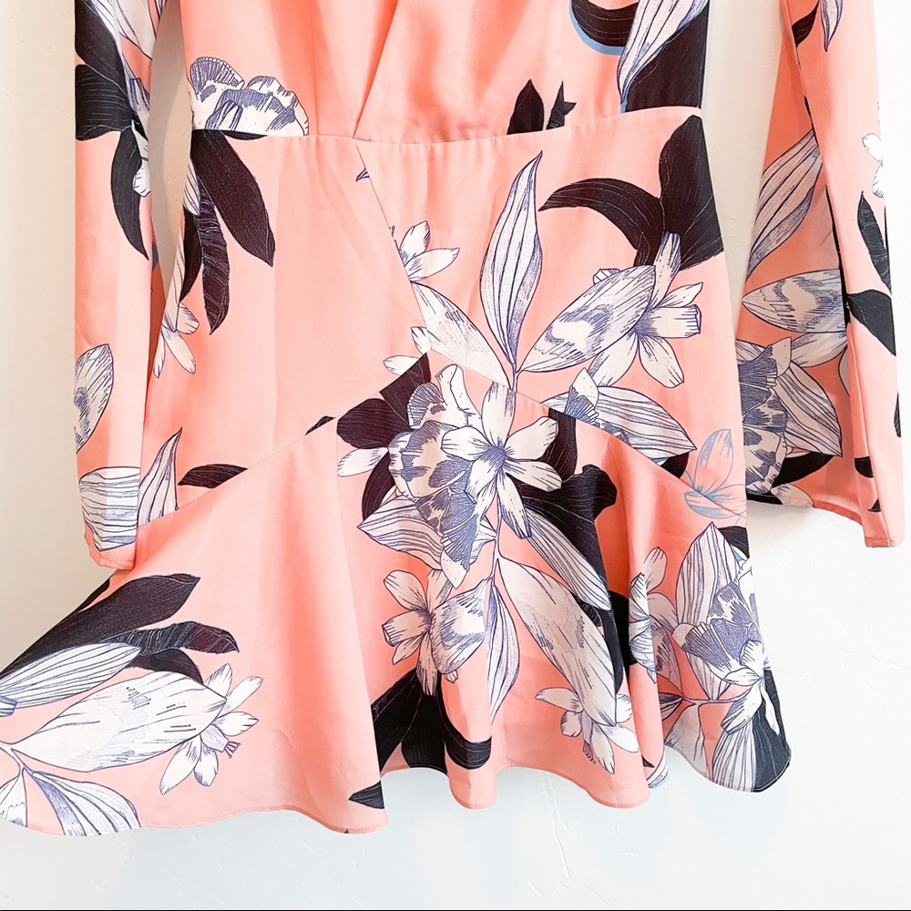 Cooper st dreamy vines peach mini dress size 4 - Picture 5 of 13